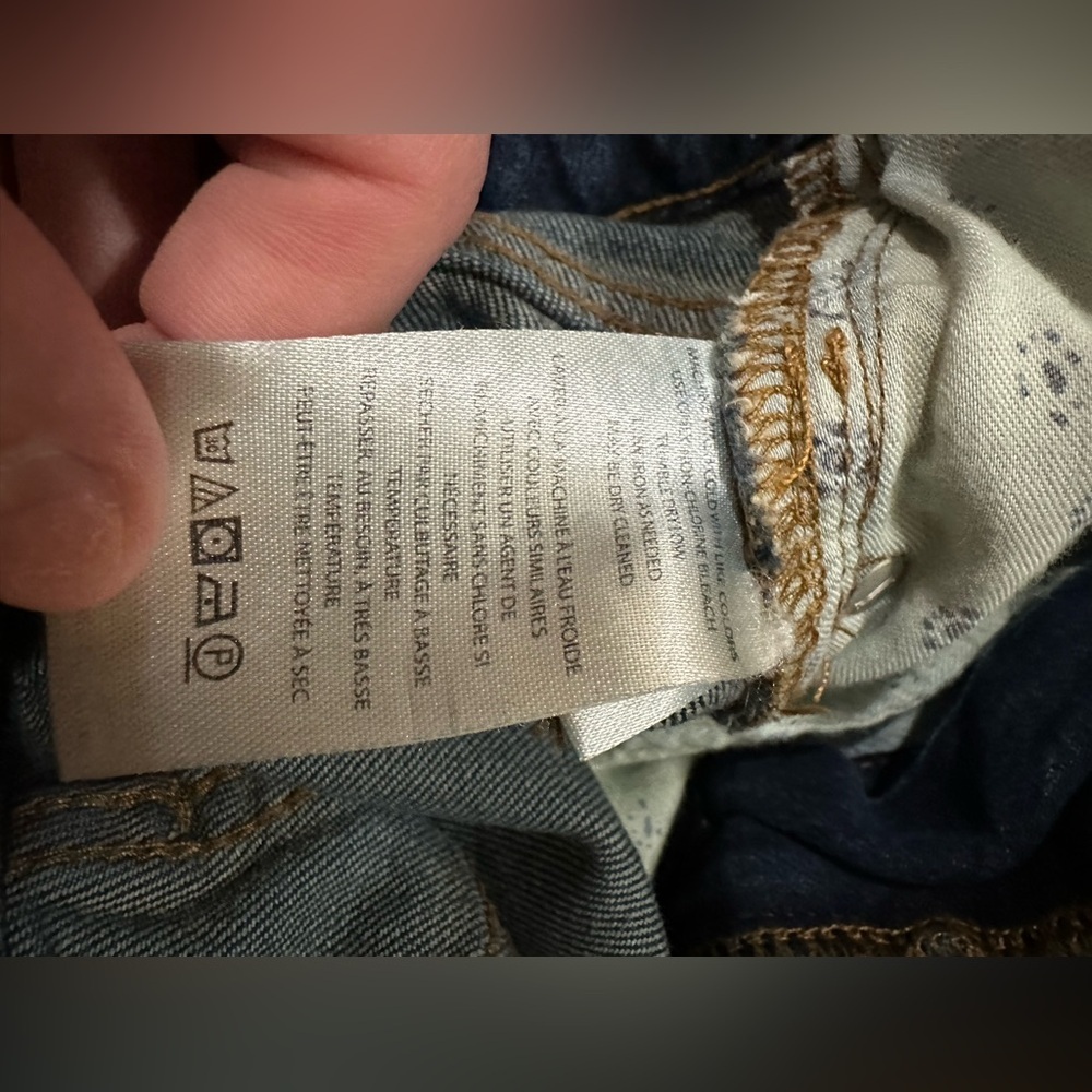 Anthropologie Pilcro The Rue raw hem medium dark wash jeans size 27T - Picture 4 of 11